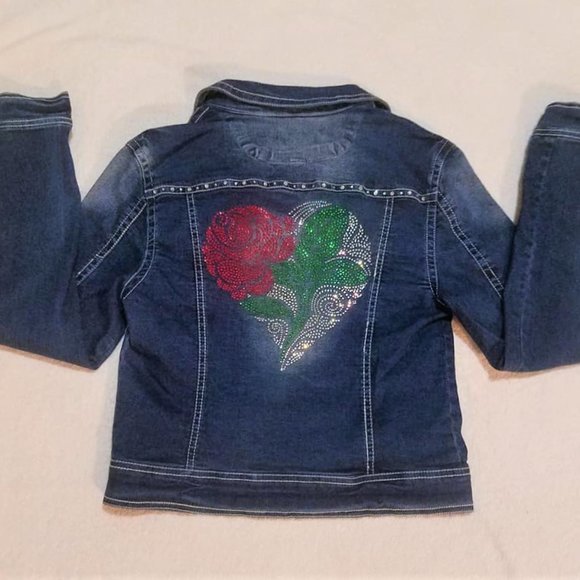 Bling Jacket Brand New Stonewashed Classic Denim M - Picture 11 of 16